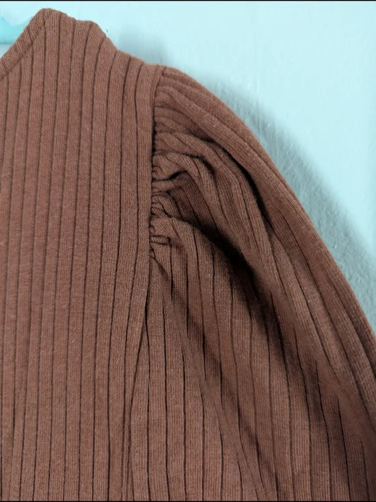 GAP Ribbed Maxi Dress in Rust - Picture 4 of 4